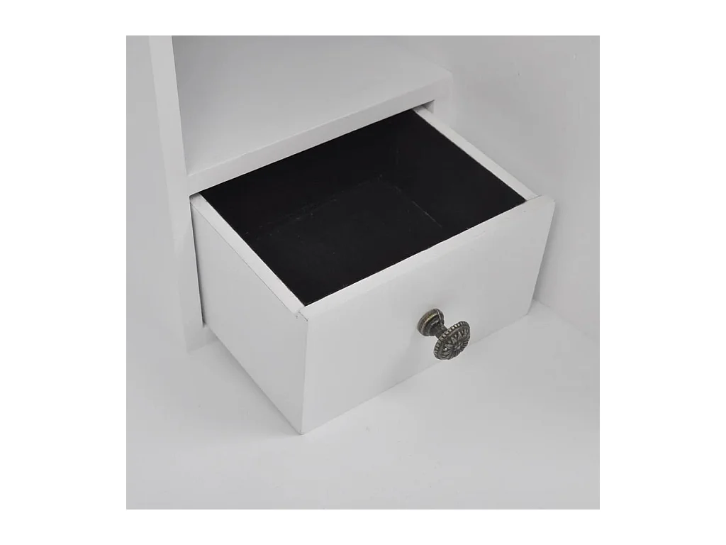 Bureau table poste de bois blanche 60 x 36.4 x 111 cm 02_0023780