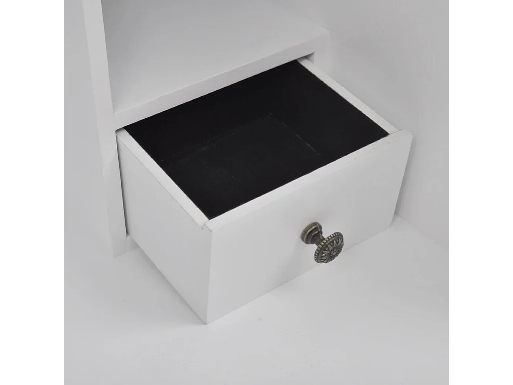 Bureau table poste de bois blanche 60 x 36.4 x 111 cm 02_0023780