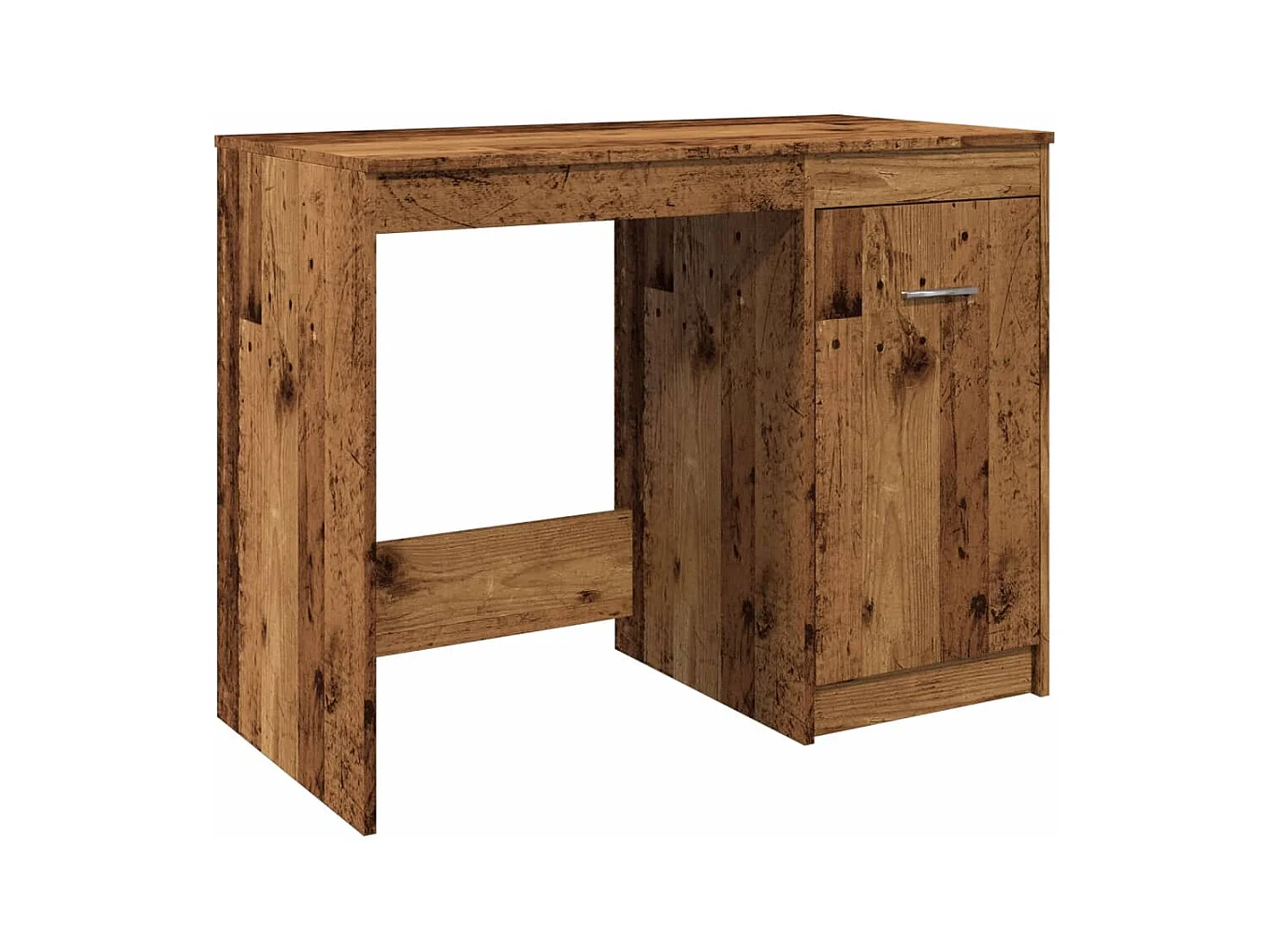 Bureau table poste de bois marron 100 x 50 x 76 cm 02_0023972
