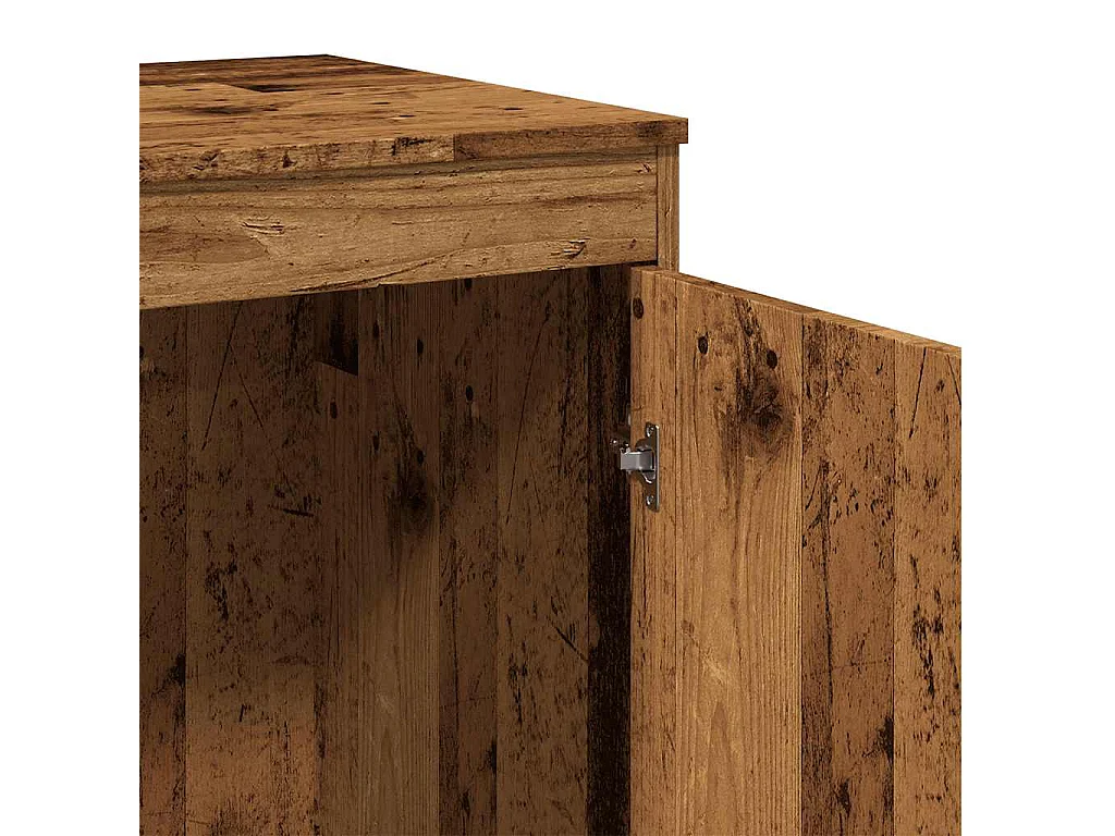 Mesa de escritorio puesto de trabajo mueble para ordenador estudio informático madera vieja 100 x 50 x 76 cm madera contrachapada marrón 02_0023972