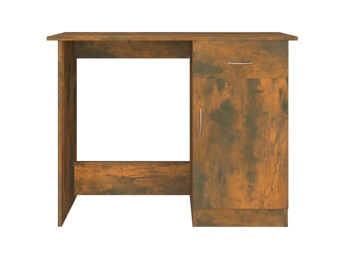 Bureau table poste de bois marron 100 x 50 x 76 cm 02_0023565