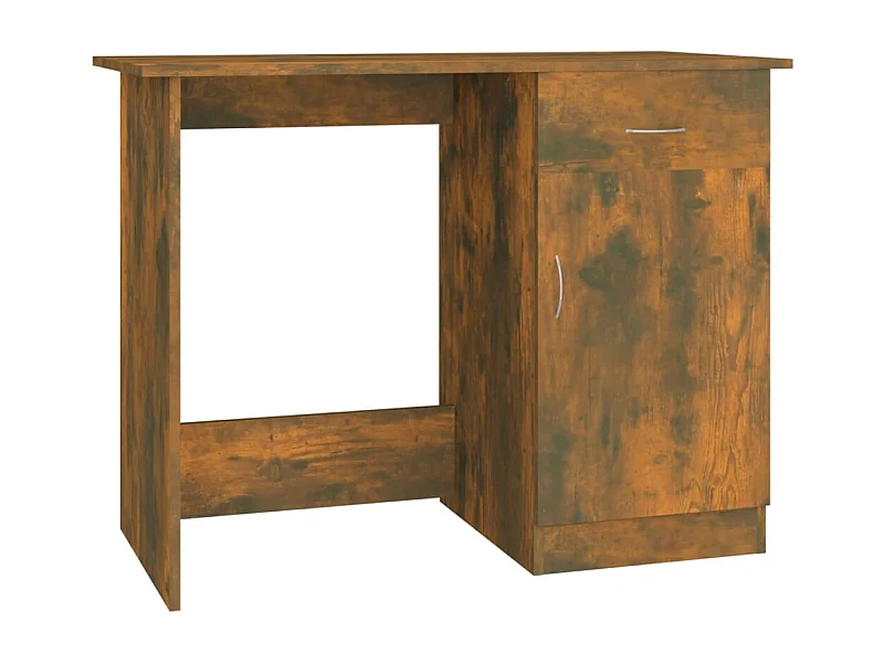 Bureau table poste de bois marron 100 x 50 x 76 cm 02_0023565
