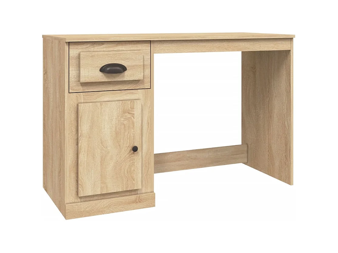 Bureau table poste de bois marron 115 x 50 x 75 cm 02_0023449