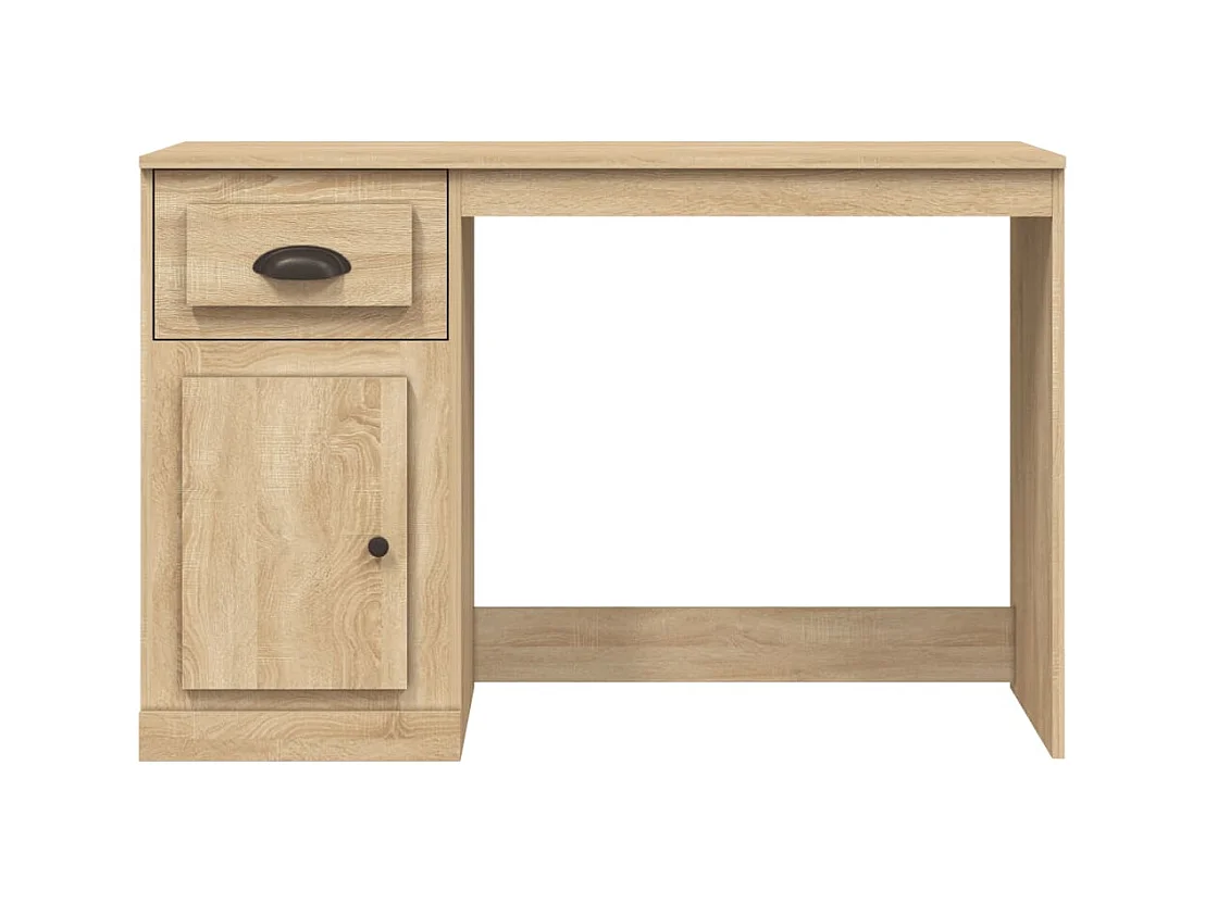 Bureau table poste de bois marron 115 x 50 x 75 cm 02_0023449