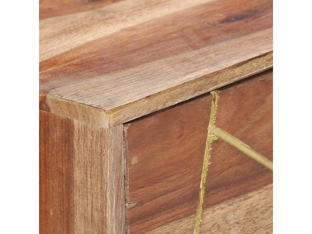 Bureau table poste de bois marron 100 x 55 x 75 cm 02_0023460