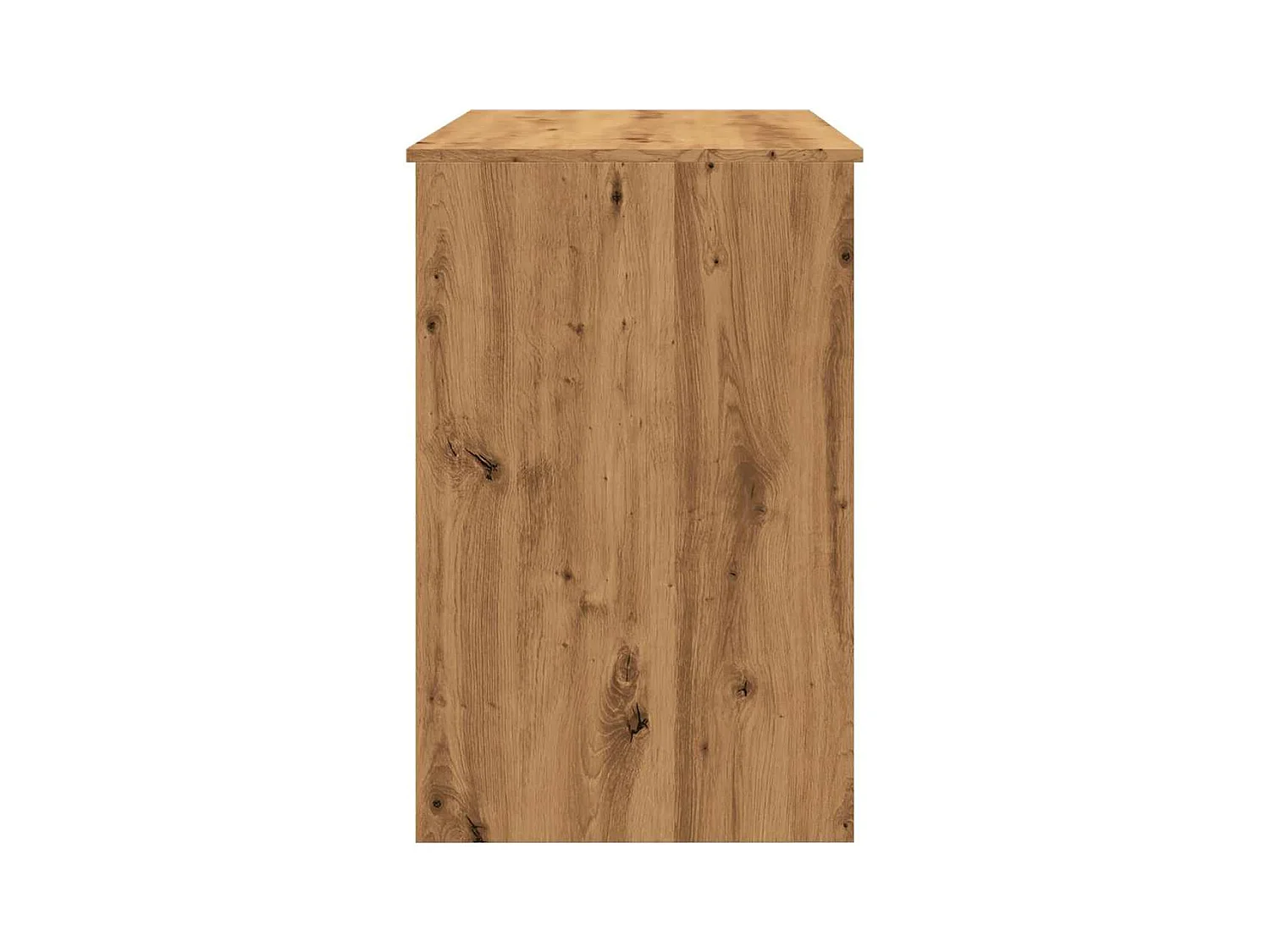 Scrivania tavolo postazione di lavoro mobile per computer studio rovere artigianale 100 x 50 x 76 cm legno ingegnerizzato marrone 02_0023558