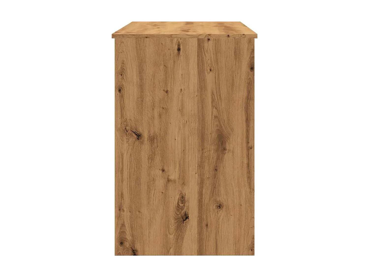 Scrivania tavolo postazione di lavoro mobile per computer studio rovere artigianale 100 x 50 x 76 cm legno ingegnerizzato marrone 02_0023558