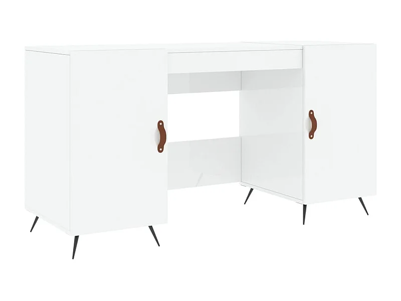 Bureau table poste de bois blanche 140 x 50 x 75 cm 02_0023540