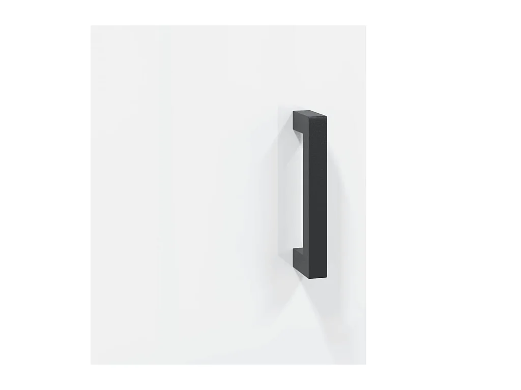 Scrivania tavolo postazione di lavoro mobile per computer studio informatico lucido 140 x 50 x 75 cm derivati ​​del legno bianco 02_0023544