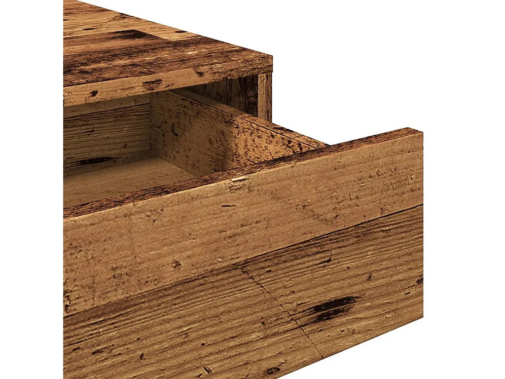 Mesa de escritorio puesto de trabajo mueble para ordenador estudio informático madera vieja 101 x 50 x 76,5 cm madera contrachapada marrón 02_0023973