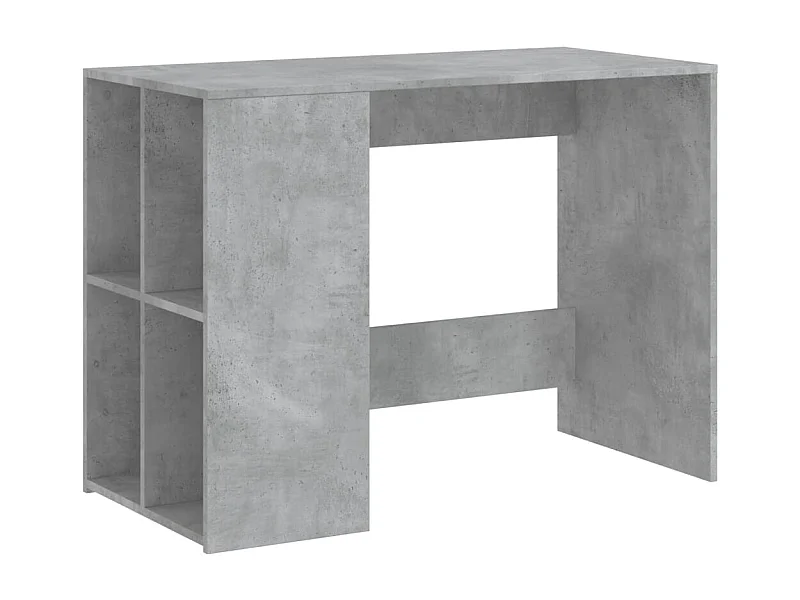 Mesa escritorio puesto de trabajo mueble ordenador estudio 102 x 50 x 75 cm madera contrachapada gris 02_0023831