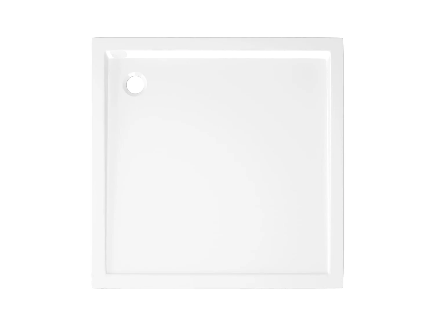 Receveur quadrada para banheiro ABS Branco 80 x 80 cm 02_0001951