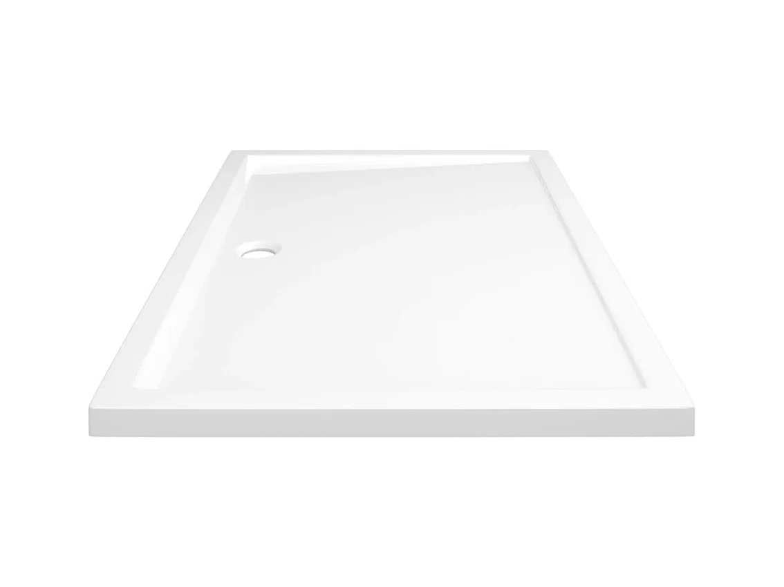 Plato de ducha plato de ducha plato de ducha baño WC cuarto de ducha interior hogar rectangular 80x120 cm ABS blanco 02_0001954