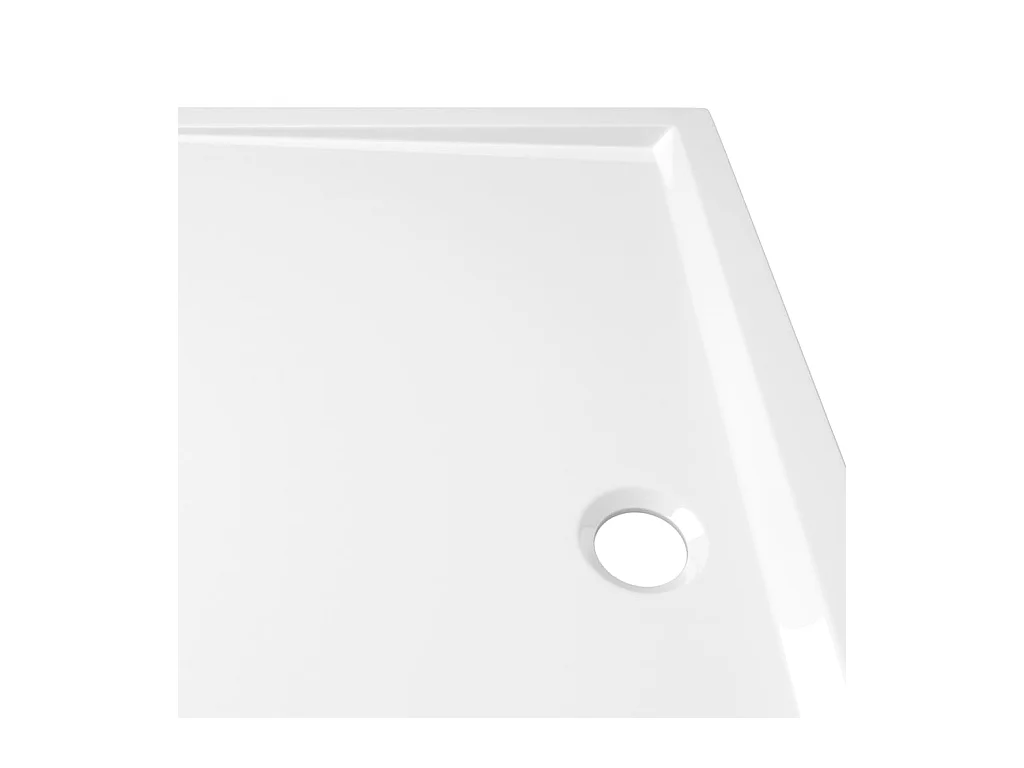 Plato de ducha plato de ducha plato de ducha baño WC cuarto de ducha interior hogar rectangular 80x120 cm ABS blanco 02_0001954