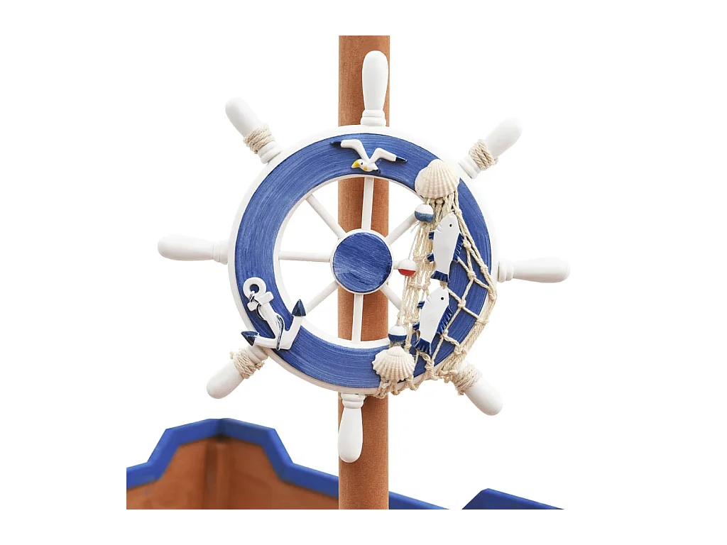 Bac à sable bateau bois marron 190 x 94.5 x 101 cm 02_0005052