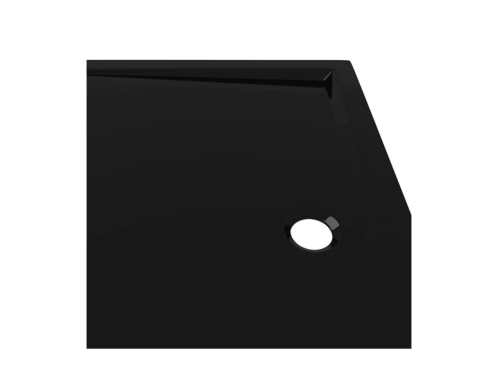 Plato de ducha plato de ducha plato de ducha baño WC cuarto de ducha interior hogar rectangular 70x100 cm ABS negro 02_0001959
