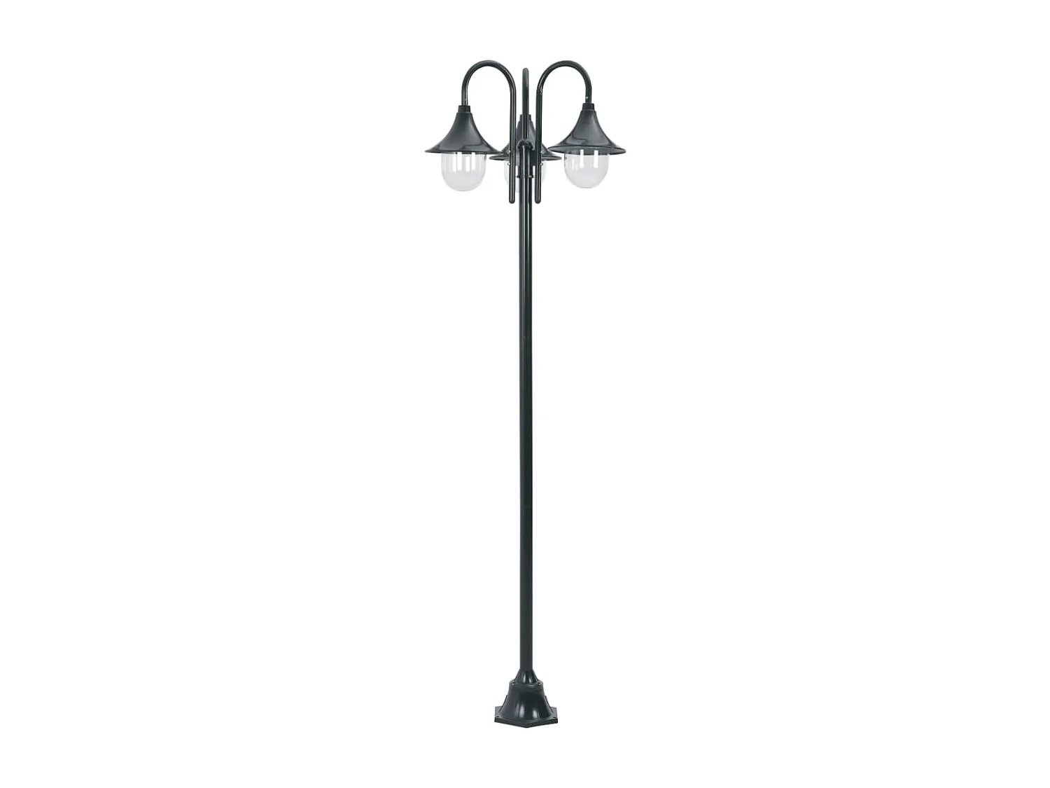 Lampadaire de jardin E27 aluminium 63 x 63 x 220 cm 02_0042543