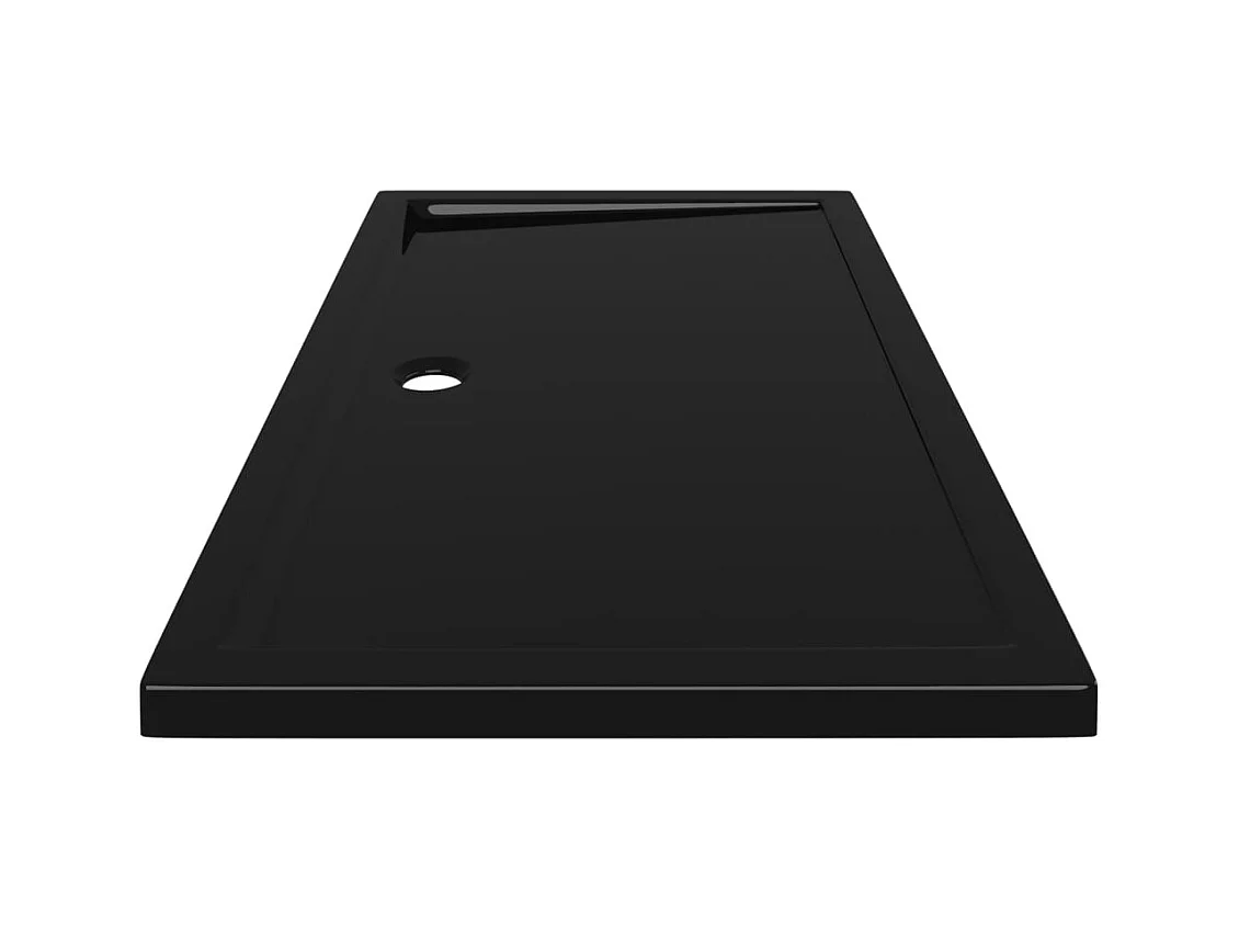 Plato de ducha plato de ducha plato de ducha baño WC cuarto de ducha interior hogar rectangular 70x120 cm ABS negro 02_0001958