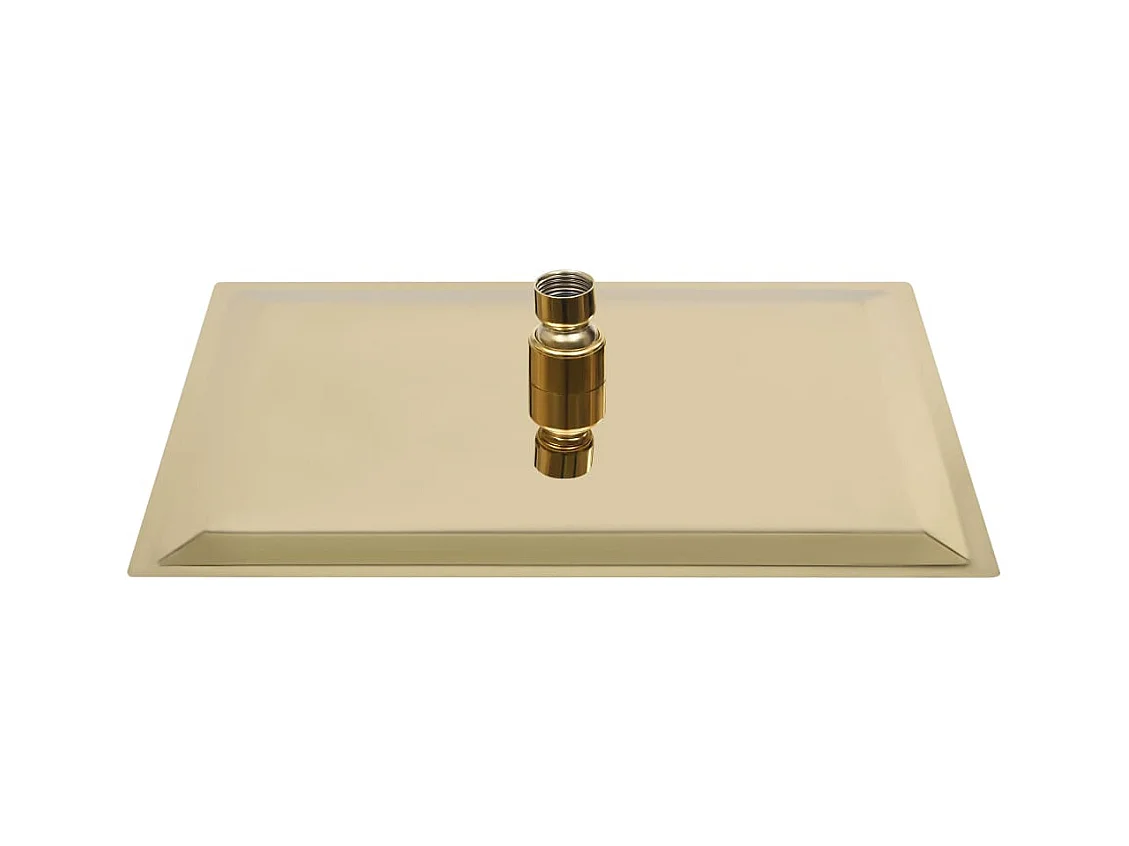 Soffione doccia a pioggia in acciaio inox 30x20 cm Rettangolare Oro 02_0002095