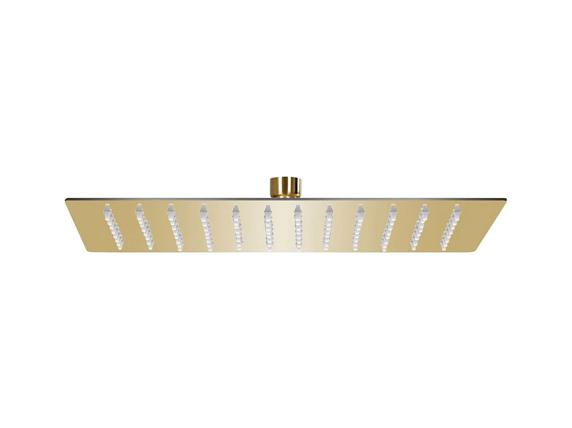 Chuveiro efeito chuva em aço inox 30x20 cm Retangular Dourado 02_0002095