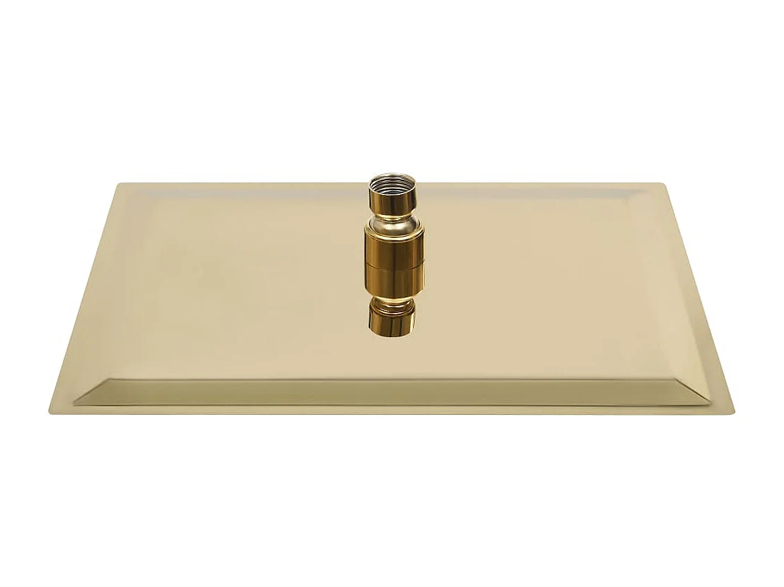 Chuveiro efeito chuva em aço inox 30x20 cm Retangular Dourado 02_0002095