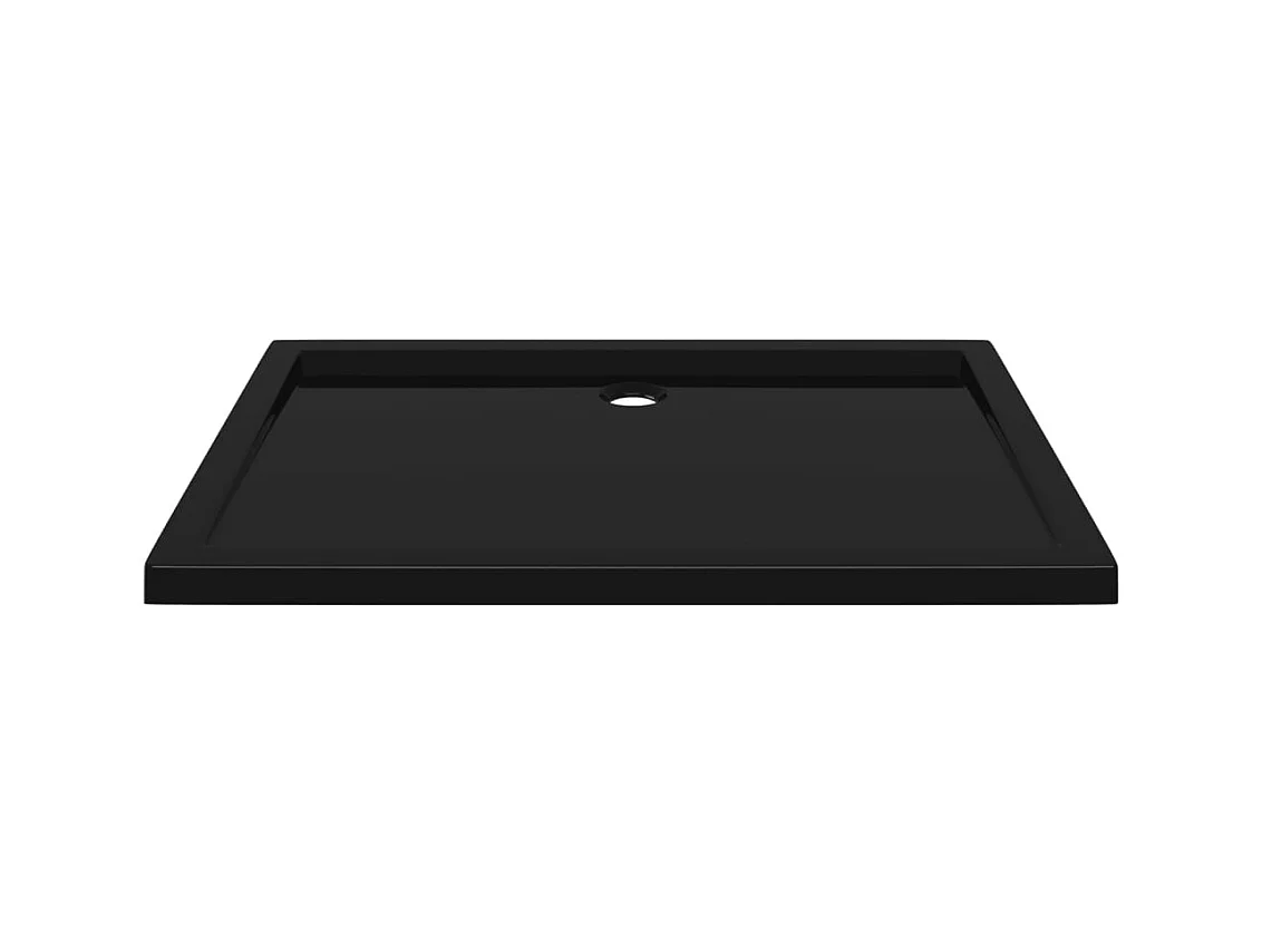 Plato de ducha plato de ducha plato de ducha baño WC cuarto de ducha interior hogar rectangular 80x110 cm ABS negro 02_0001962