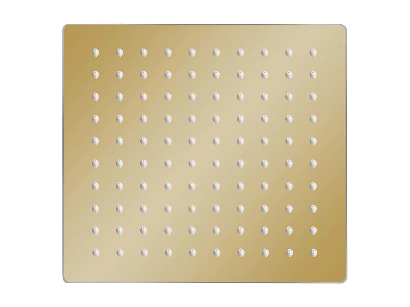 Soffione doccia a pioggia Acciaio inox 20x20 cm Quadrato Oro 02_0002090
