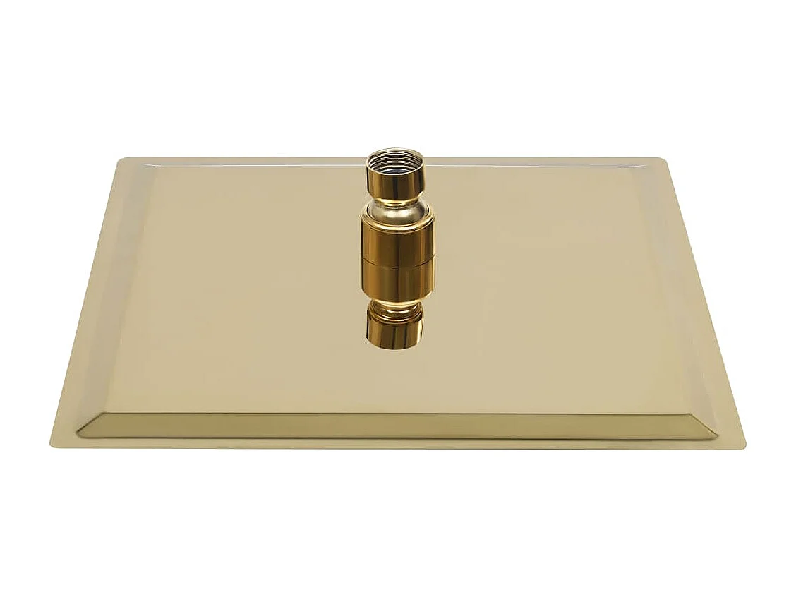 Soffione doccia a pioggia Acciaio inox 20x20 cm Quadrato Oro 02_0002090