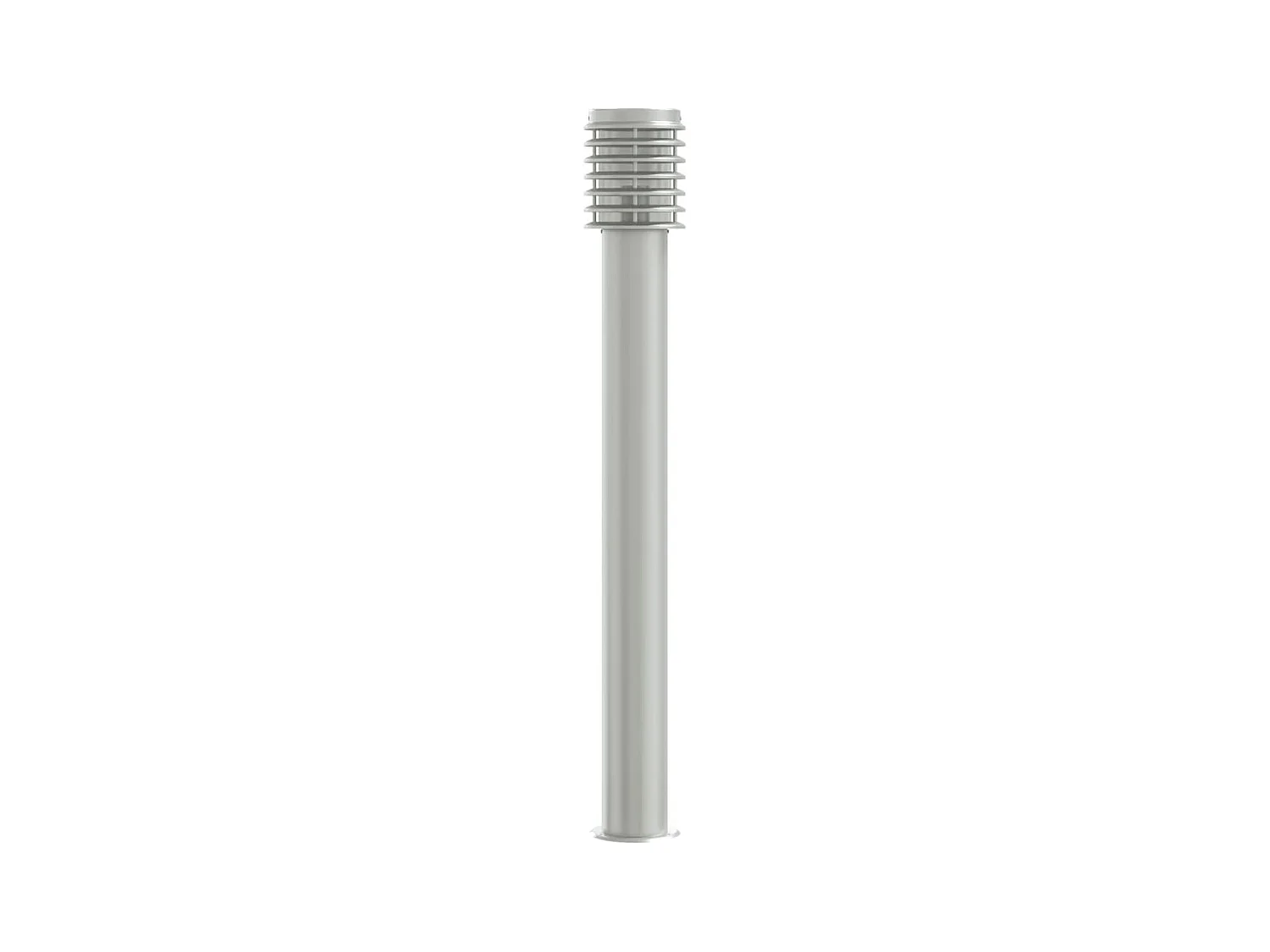 Lampade da terra per esterno 3 pz argento 110 cm acciaio inox Argento 02_0042556