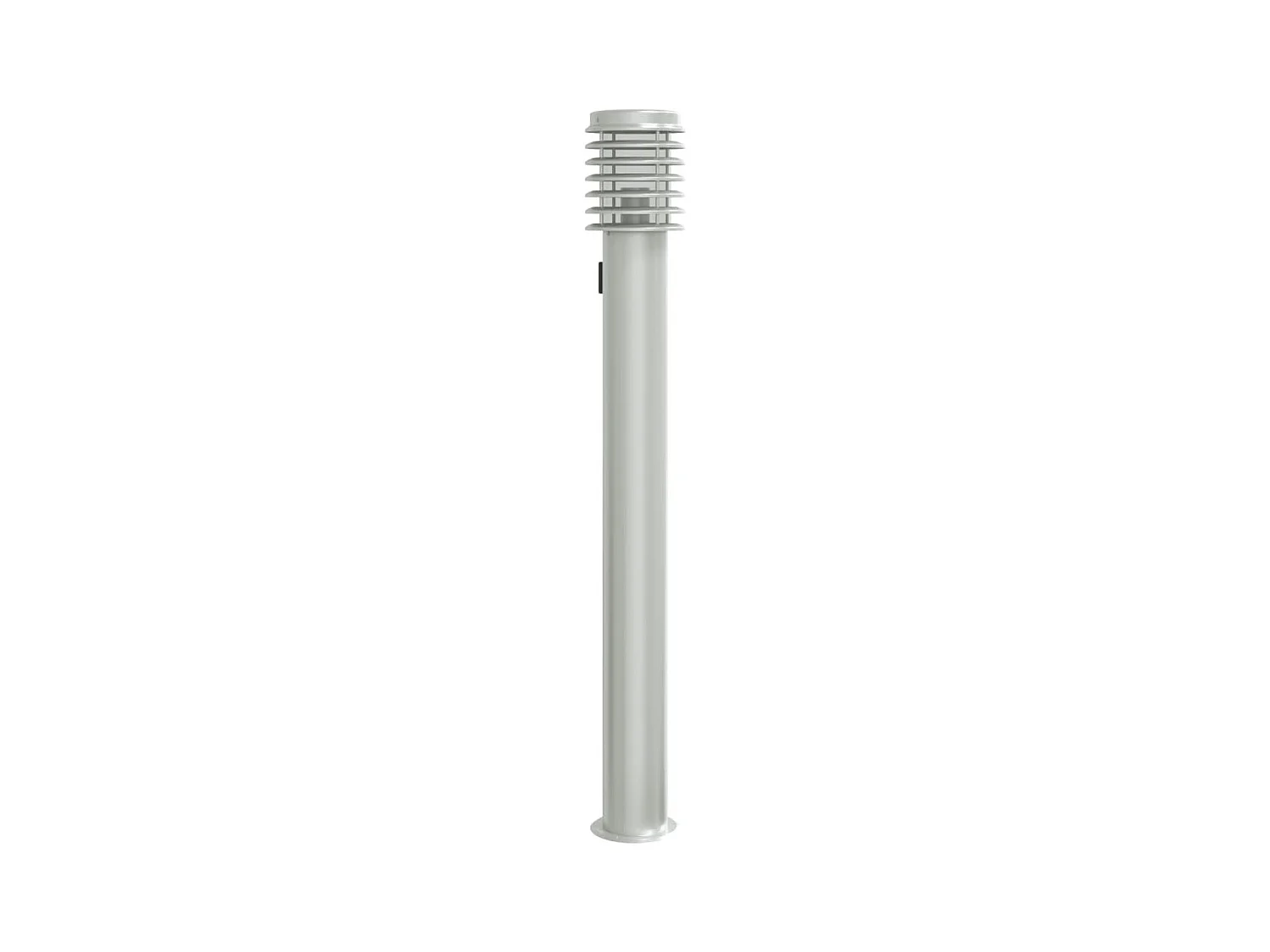 Lampadaire d'extérieur et sortie argenté 14 x 14 x 110 cm 02_0042532