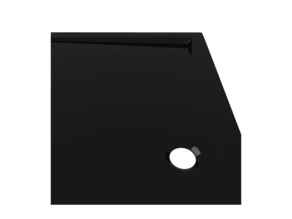Plato de ducha plato de ducha plato de ducha baño WC cuarto de ducha interior hogar rectangular abs 80x120 cm negro 02_0001963