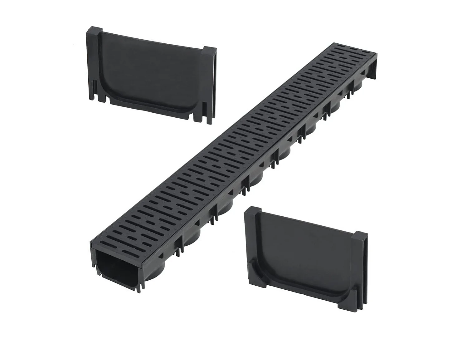 Canais de drenagem de plástico 1 m 02_0002991