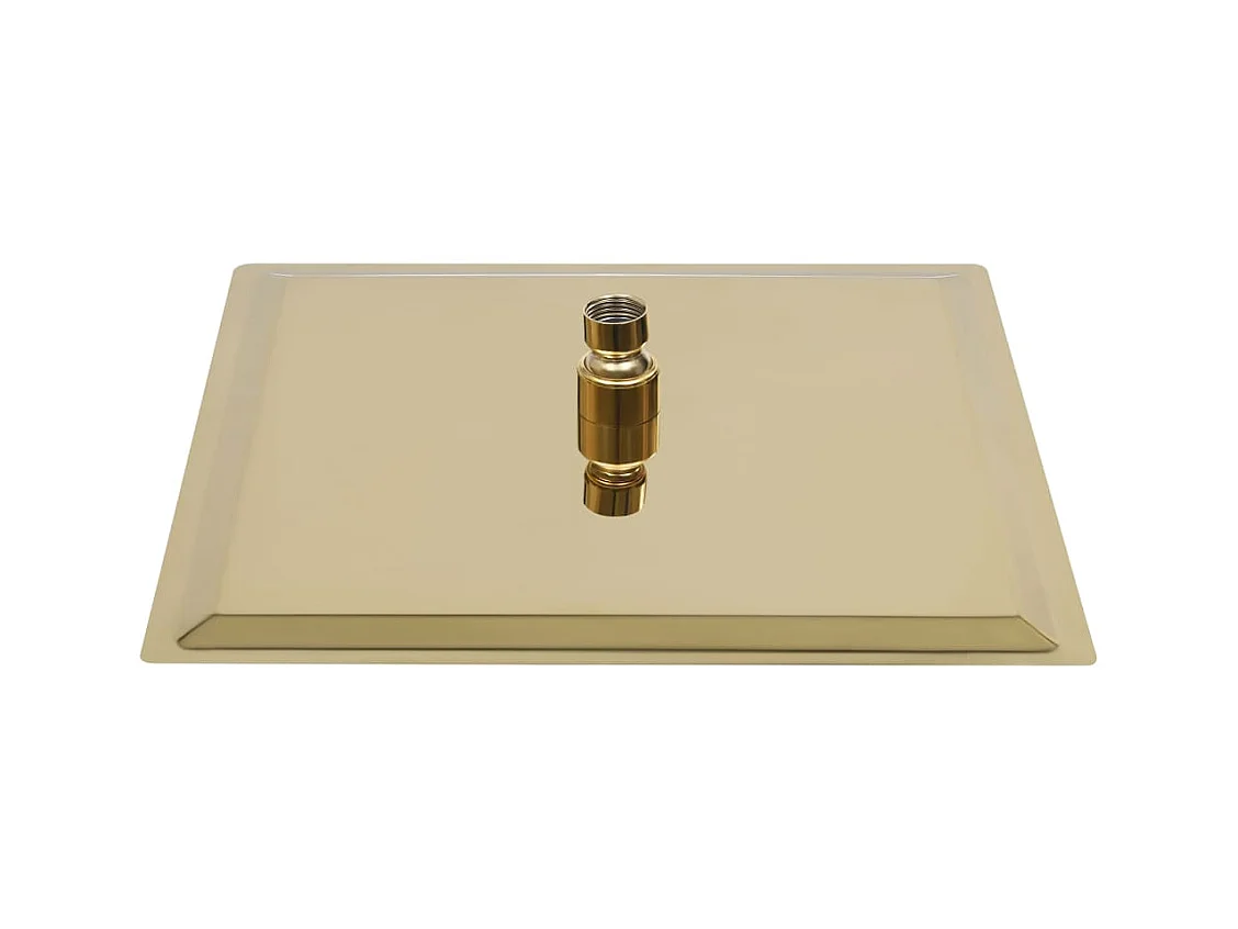 Soffione doccia a pioggia in acciaio inox quadrato 25 x 25 cm oro 02_0002091