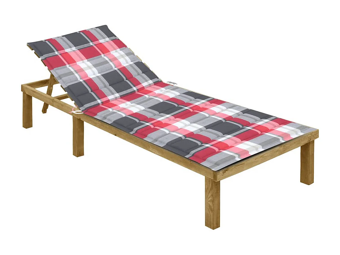 Transat chaise longue bain bois marron 200 x 70 x 77 cm 02_0012433