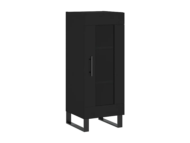 Credenza buffet cassettiera mobile contenitore organizer cucina soggiorno soggiorno 34,5 x 34 x 90 cm multistrato nero 02_0035904