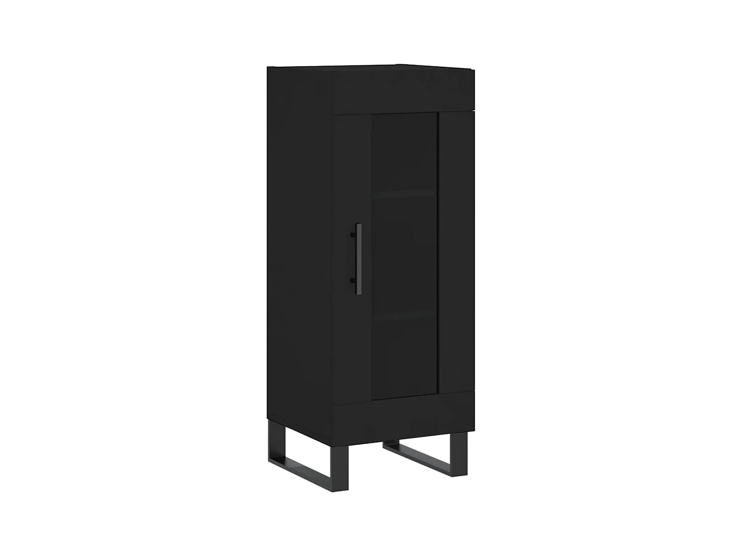 Credenza buffet cassettiera mobile contenitore organizer cucina soggiorno soggiorno 34,5 x 34 x 90 cm multistrato nero 02_0035904