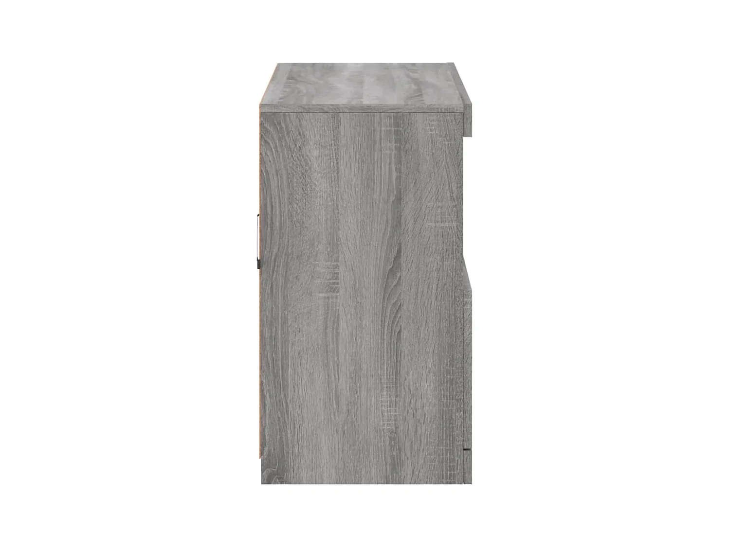 Credenza buffet cassettiera mobile contenitore organizer cucina soggiorno soggiorno con luci a LED Sonoma 81 x 37 x 67 cm grigio 02_0030084