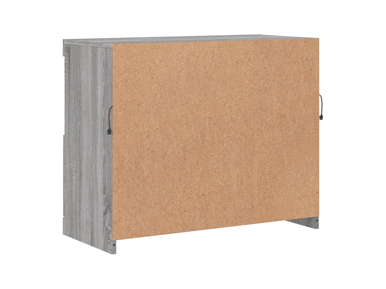 Credenza buffet cassettiera mobile contenitore organizer cucina soggiorno soggiorno con luci a LED Sonoma 81 x 37 x 67 cm grigio 02_0030084