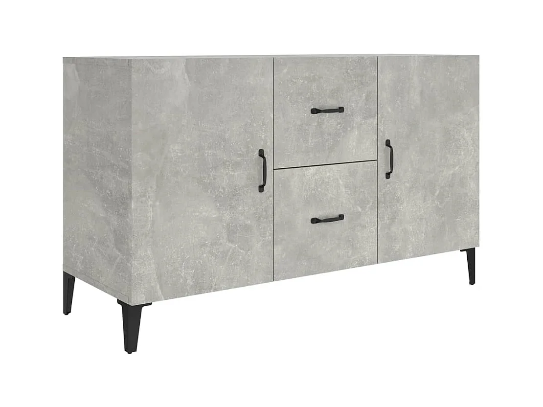 Credenza buffet cassettiera mobile contenitore organizer cucina soggiorno soggiorno 100 x 36 x 60 cm derivati ​​del legno grigio 02_0031826