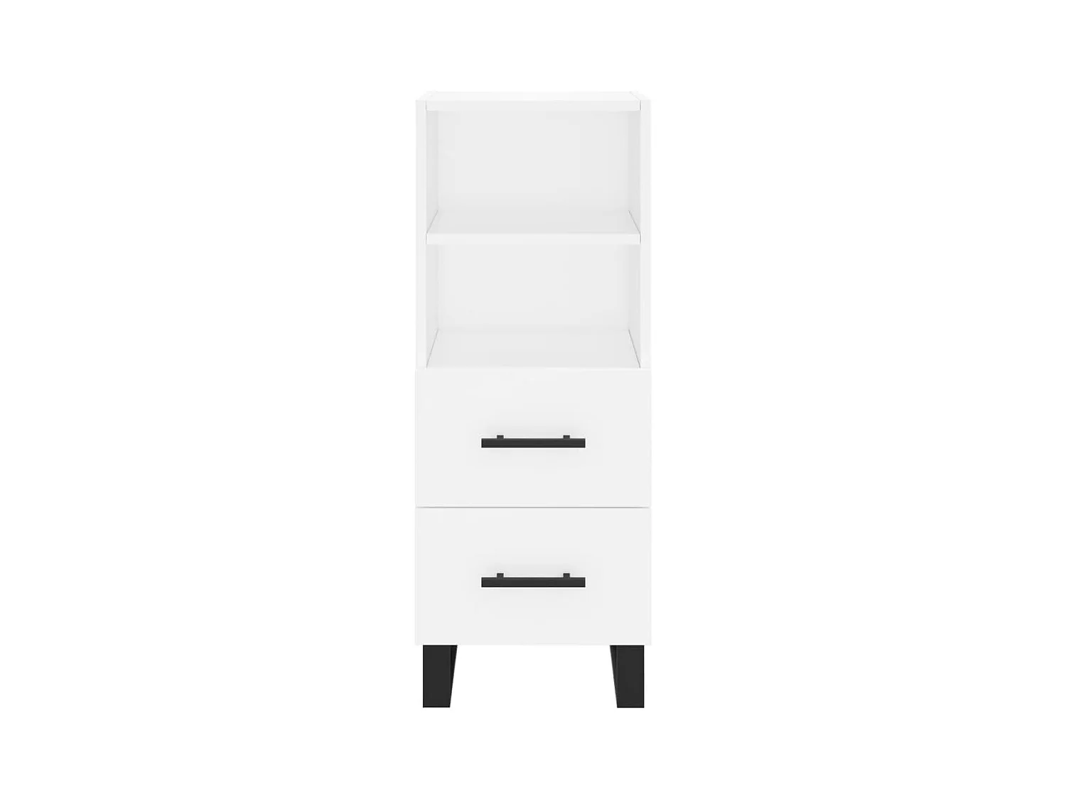 Aparador cómoda cómoda armario mueble organizador cocina salón salón alto 34,5 x 34 x 180 cm madera contrachapada blanco 02_0032382