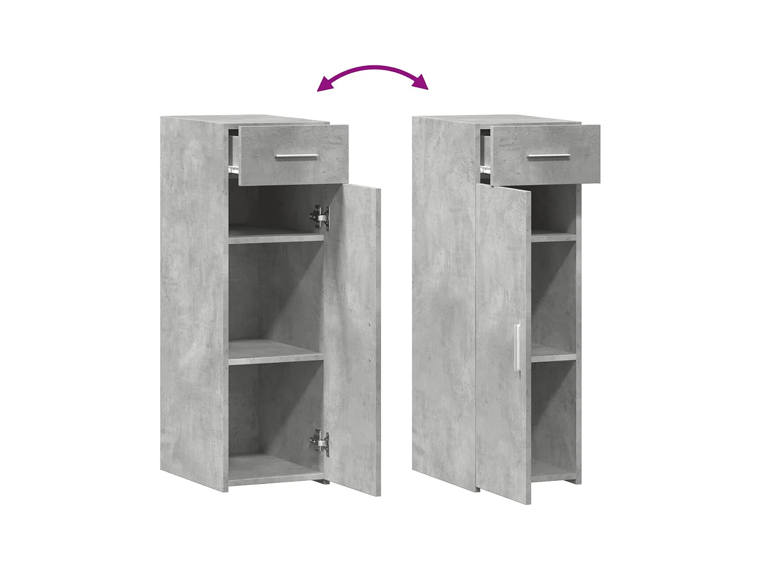 bahut commode armoire bois marron 30 x 42.5 x 93 cm 02_0031863