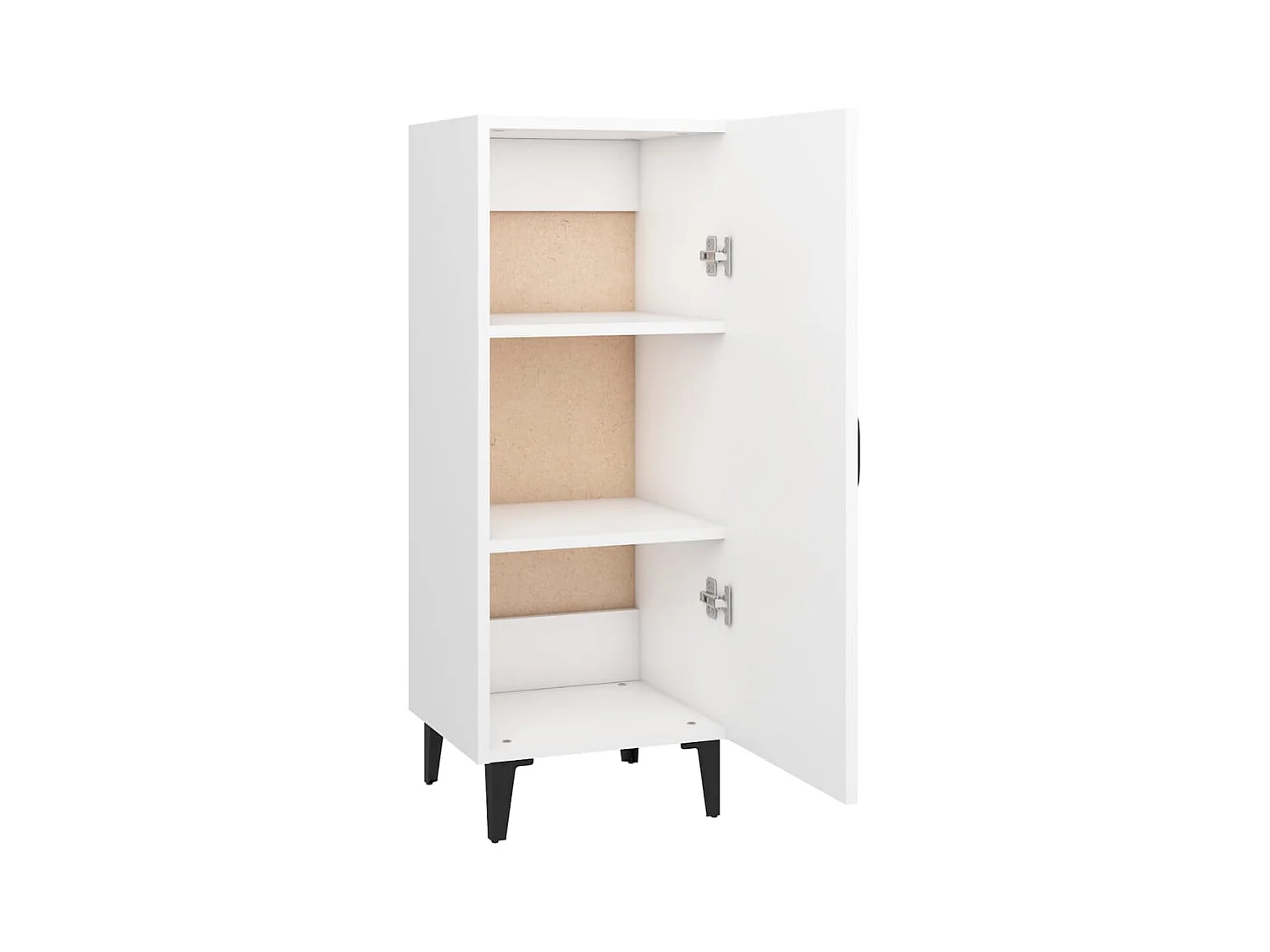 Credenza buffet cassettiera mobile contenitore organizer cucina soggiorno soggiorno 34,5 x 34 x 90 cm derivati ​​del legno bianco 02_0030275