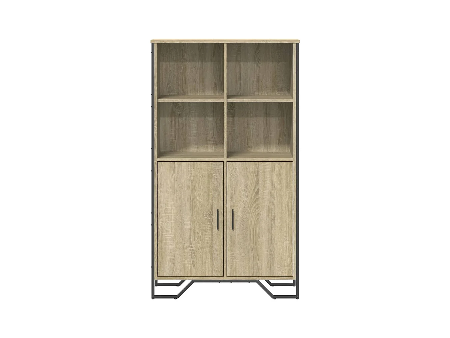 Credenza buffet cassettiera mobile contenitore organizer cucina soggiorno soggiorno alto sonoma 79,5 x 35,5 x 137,5 cm derivati ​​del legno marrone 02_0034207