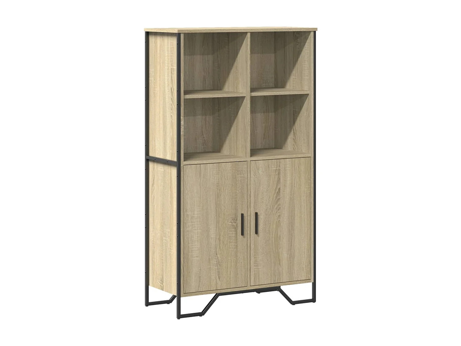 Credenza buffet cassettiera mobile contenitore organizer cucina soggiorno soggiorno alto sonoma 79,5 x 35,5 x 137,5 cm derivati ​​del legno marrone 02_0034207