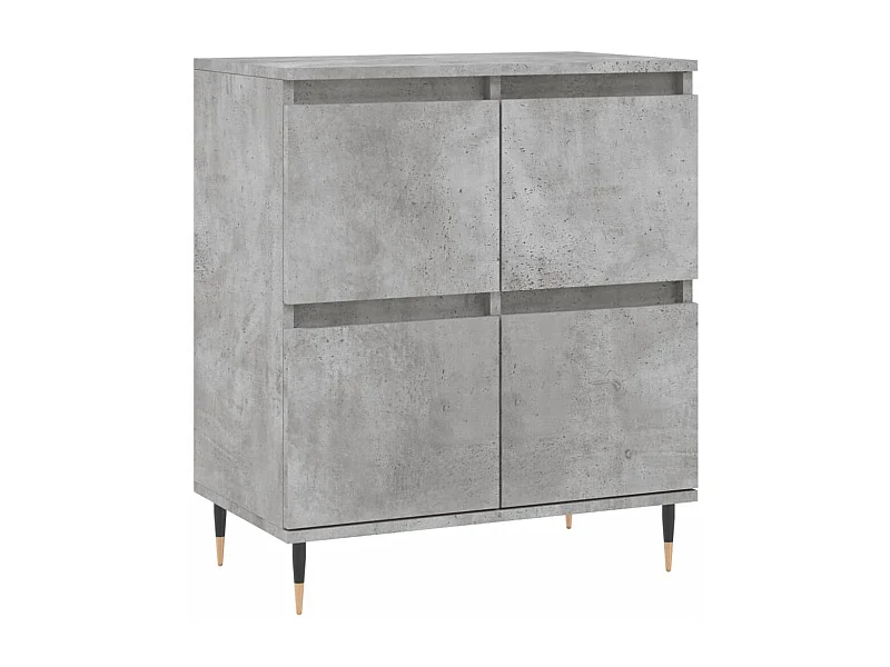 Aparador buffet cómoda mueble mueble de almacenamiento organizador cocina salón salón 60 x 35 x 70 cm madera contrachapada gris 02_0031990
