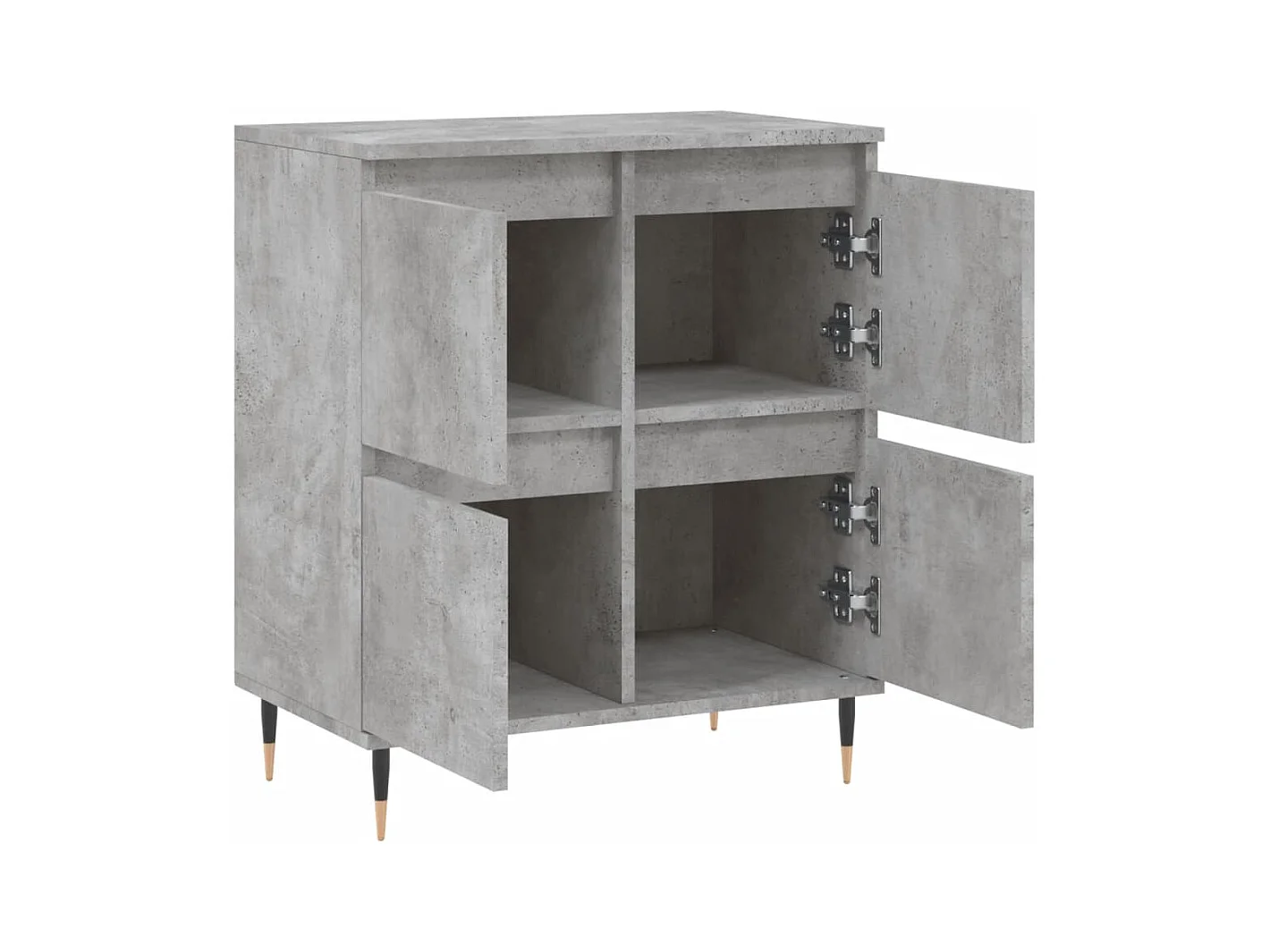 Aparador buffet cómoda mueble mueble de almacenamiento organizador cocina salón salón 60 x 35 x 70 cm madera contrachapada gris 02_0031990