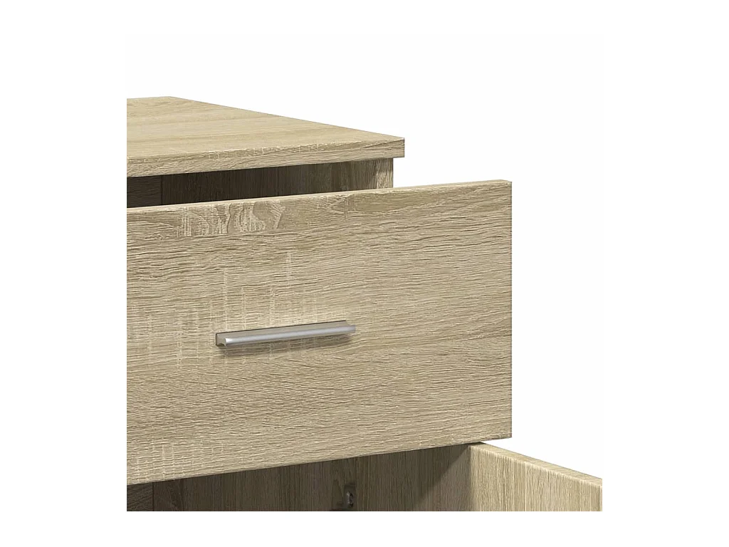 Credenza buffet cassettiera mobile contenitore organizer cucina soggiorno soggiorni set da 2 sonoma 79 x 38 x 80 cm legno composito marrone 02_0036825