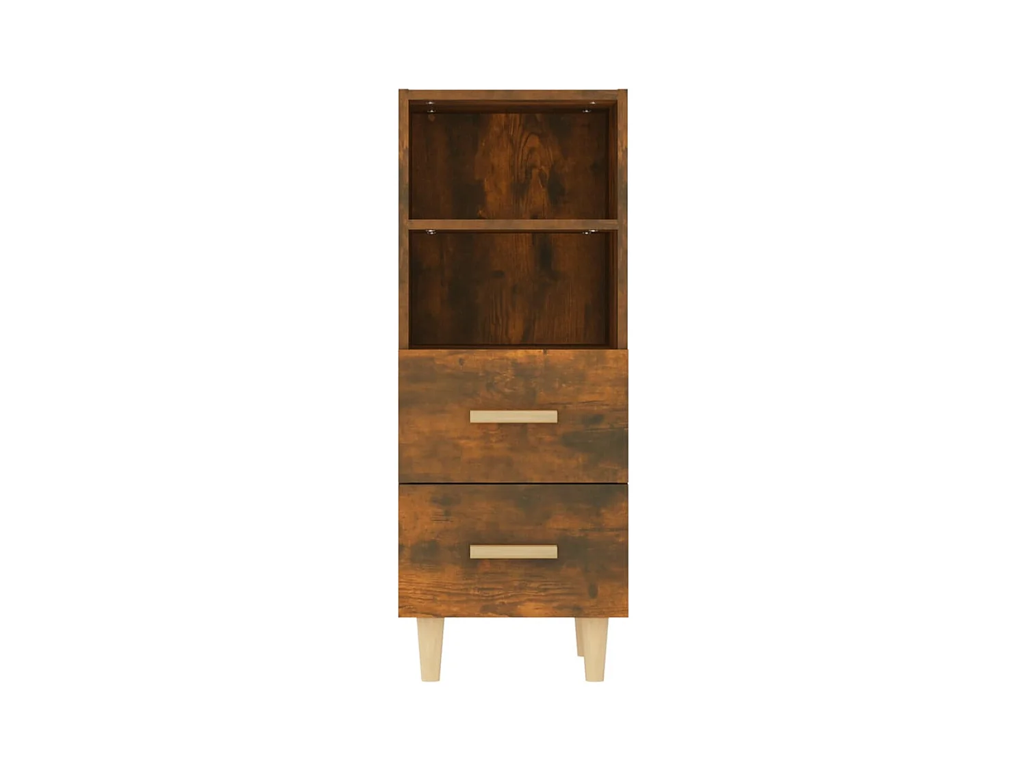 Credenza cassettiera cassettiera mobile contenitore organizer cucina soggiorno soggiorno 34,5 x 34 x 90 cm derivati ​​del legno marrone 02_0030919