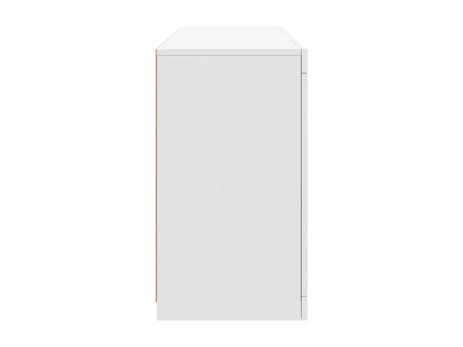 Aparador cómoda cómoda armario mueble organizador cocina salón salón con luces LED 123 x 37 x 67 cm blanco 02_0029826