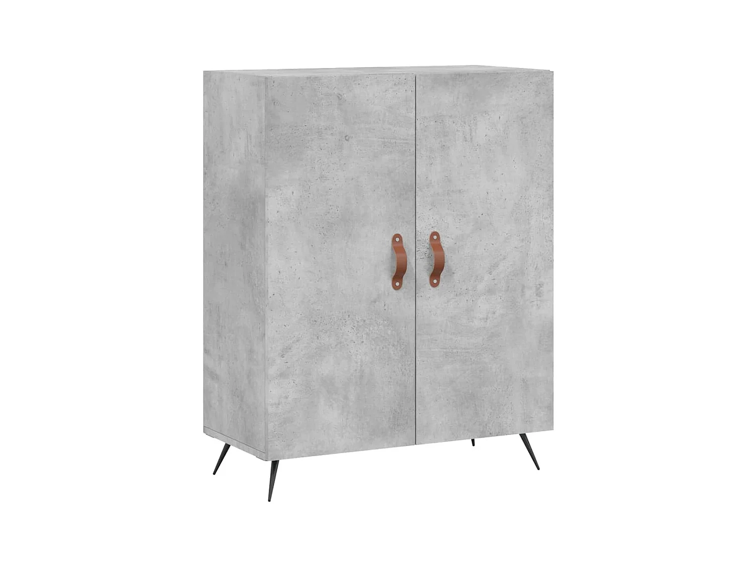 Aparador buffet cómoda armario mueble organizador cocina salón salón alto 69,5 x 34 x 180 cm madera contrachapada gris 02_0034520
